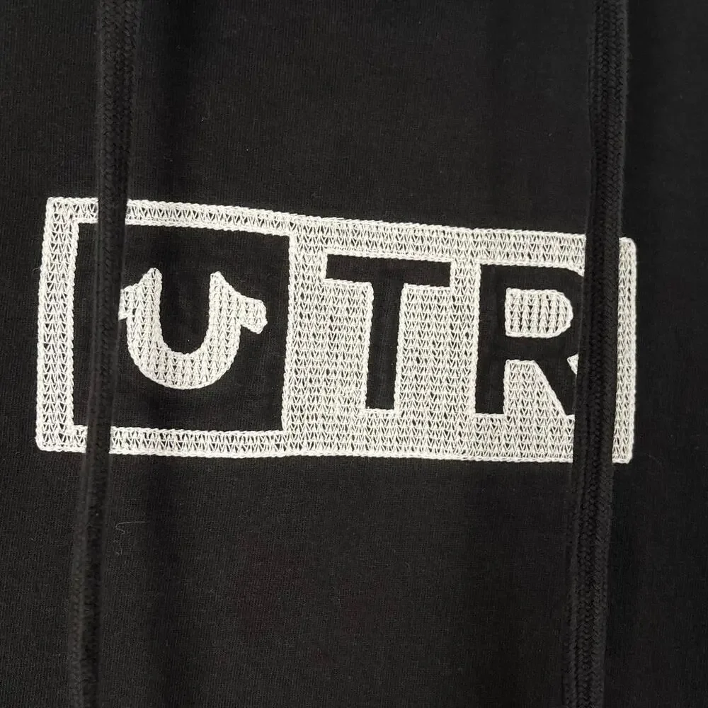 True Religion Pullover Hoodie Sweatshirt Embroidered